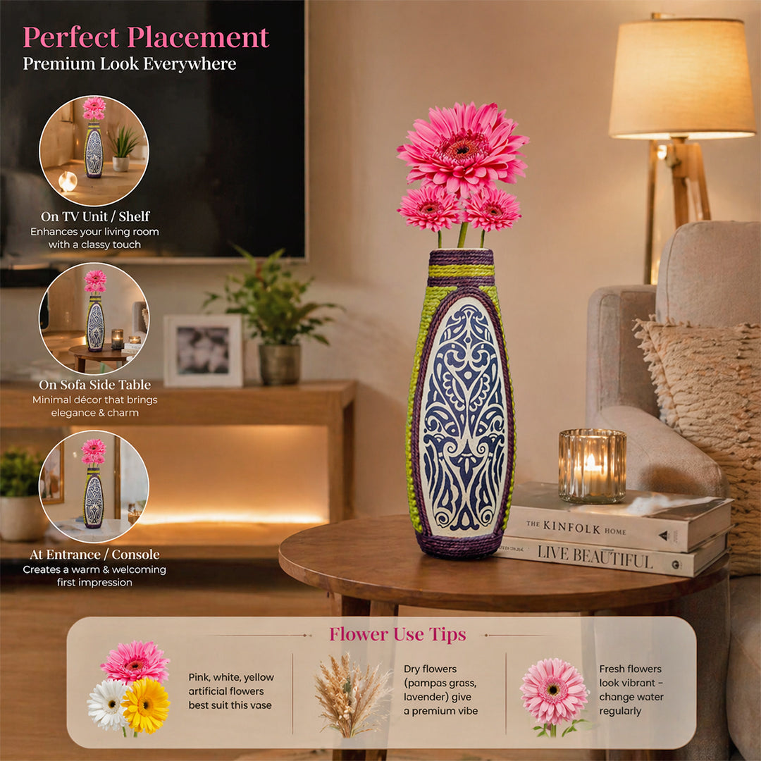 Ethnic Motif Decorative Flower Vase
