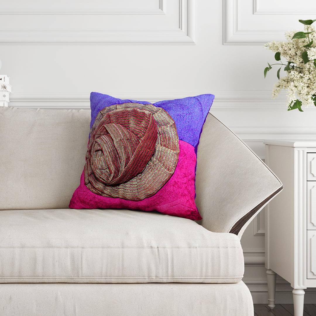 Of Violets and Pinks Cushion Cover