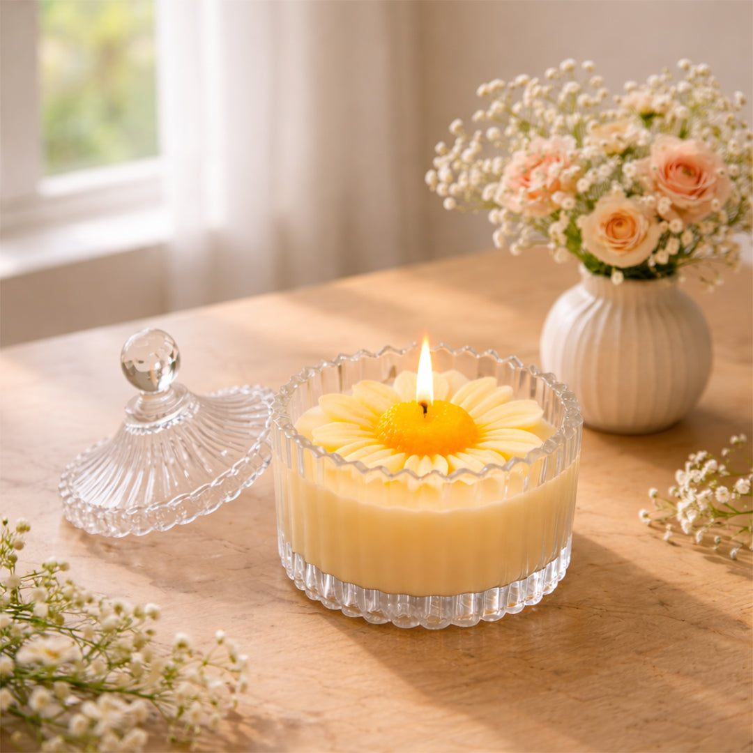 Royal Daisy Scented Candle