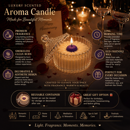 Royal Daisy Scented Candle