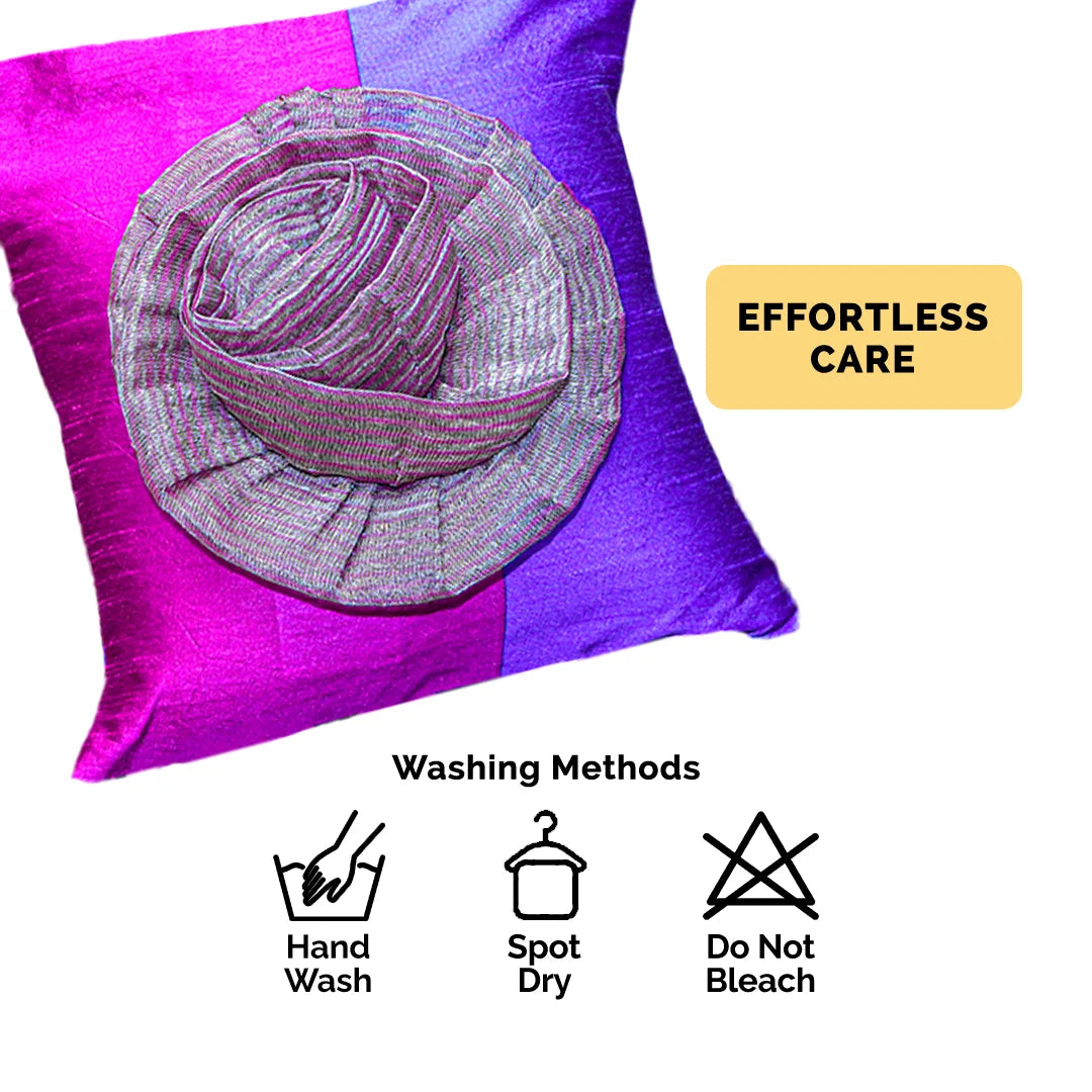 Of Violets and Pinks Cushion Cover