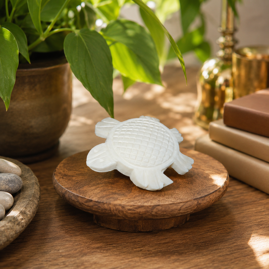 Handcrafted Conch Shell Showpiece | Decorative Shankh Figurine | Vastu & Spiritual Home Décor I Kurma Shankh