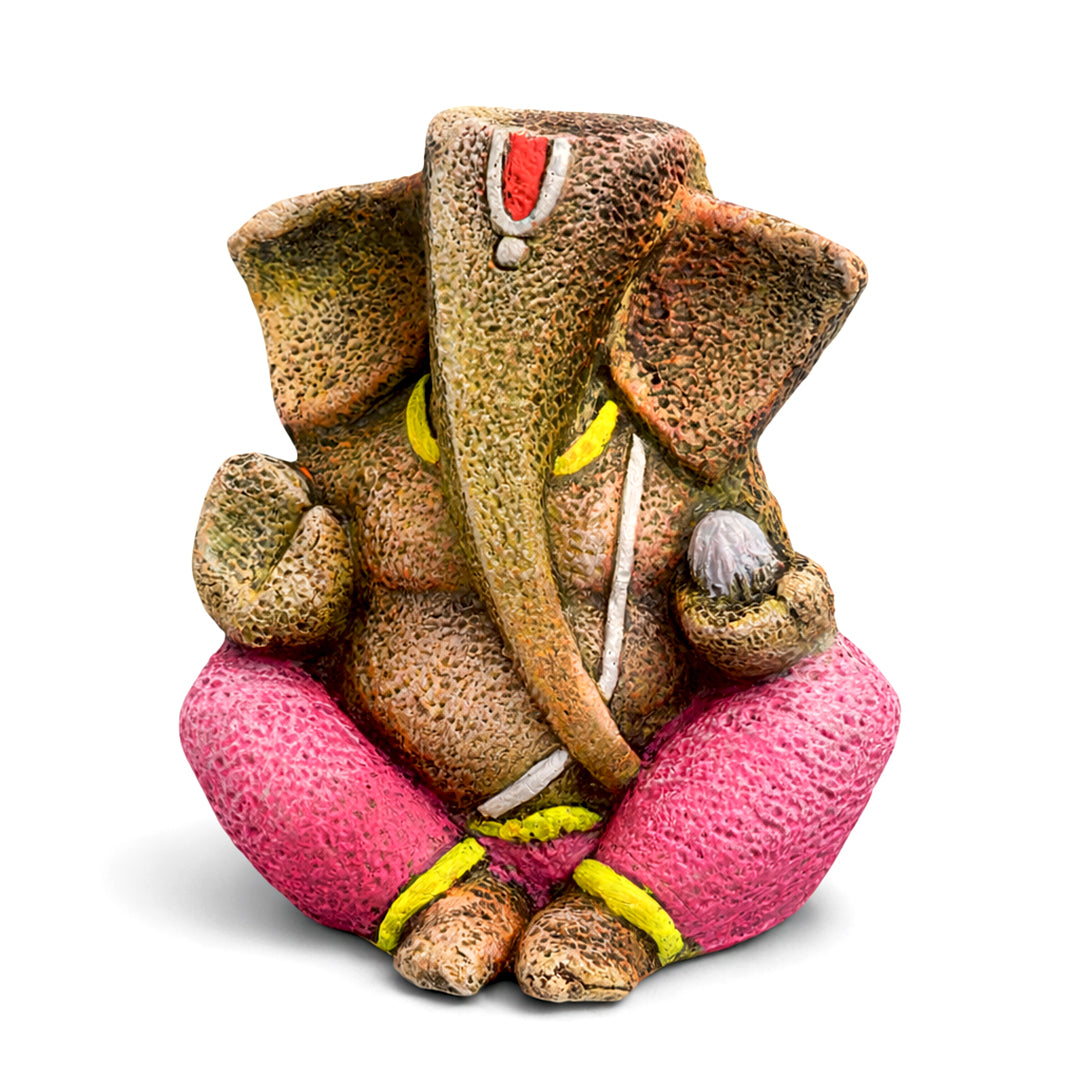 Handcrafted Terracotta Lord Ganesha Idol | Decorative Vastu Showpiece | Home Temple & Office Decor | Spiritual Gift for Housewarming, Diwali & Festivals