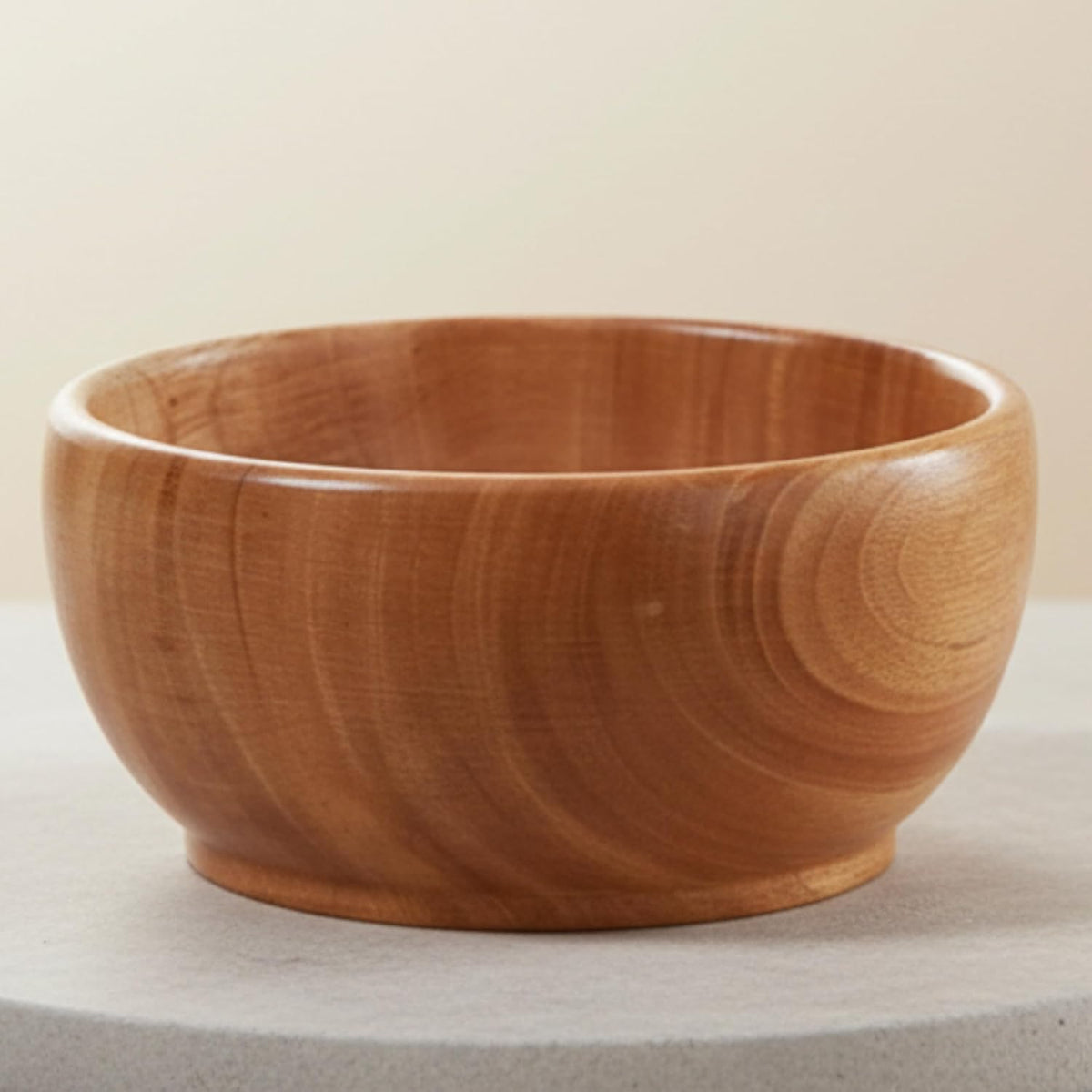Mahogany Wooden Dry Fruit Bowl (5 Inch) | Small Snack Bowl for Cashews, Almonds, Namkeen & Dessert