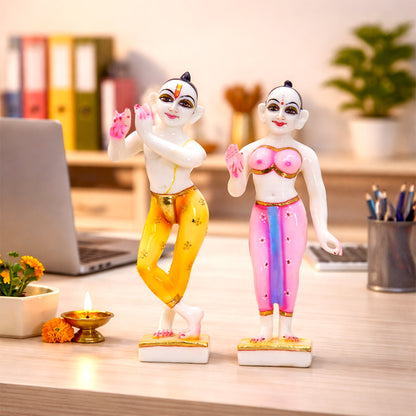 Divine Duo of Bliss – Radha Krishna Marble Artistry