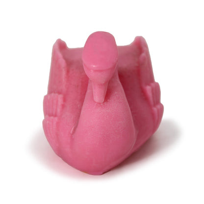 artkart Elegant Earthen Beauty Graceful Swan Candles - Front View of Pink Color artkart Elegant Earthen Beauty Graceful Swan Candles