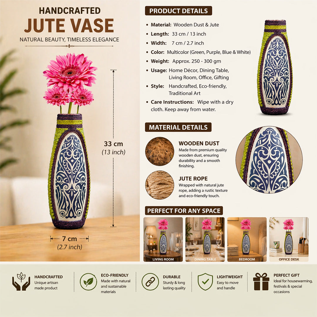 Ethnic Motif Decorative Flower Vase