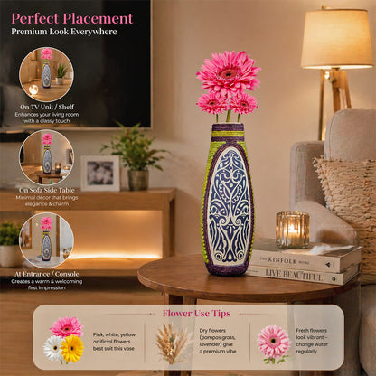Ethnic Motif Decorative Flower Vase
