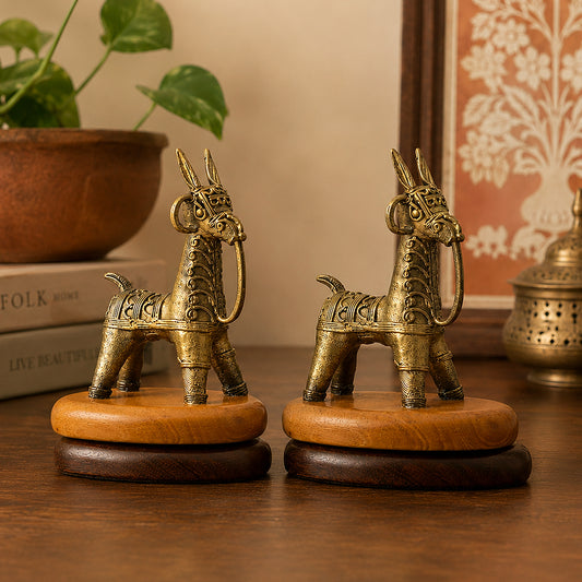 Twin Stallions- A Dokra Heritage