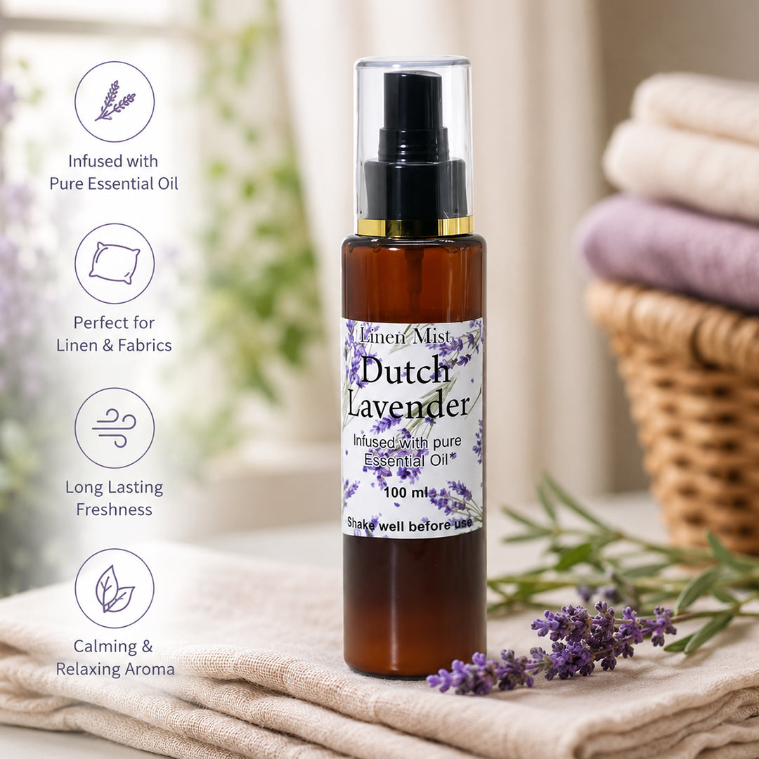 Elegant Earthen Essential Oil Dutch Lavender Linen Mist