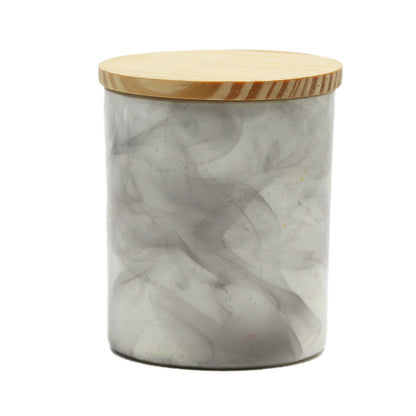 artkart Elegant Earthen Beauty Marbled Serenity Scented Candles - Front View of artkart Elegant Earthen Beauty Marbled Serenity Scented Candles