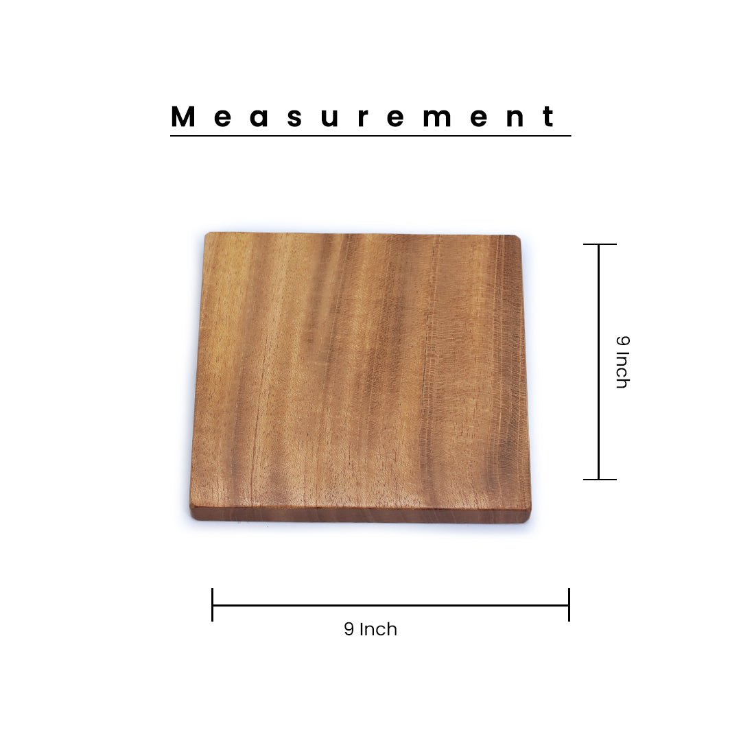 Mahogany Mist Coaster - Product Dimension of Mahogany Mist Coaster