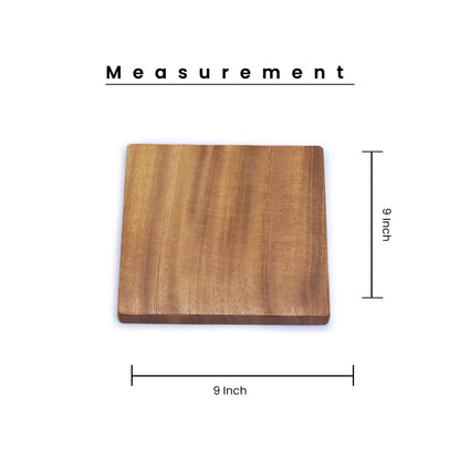 Mahogany Mist Coaster - Product Dimension of Mahogany Mist Coaster