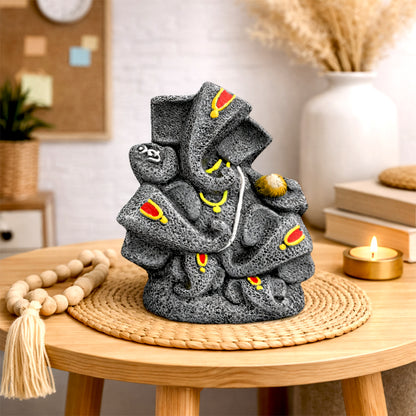 Handcrafted Panchmukhi Ganesh Idol I Decorative Vastu Showpiece | Spiritual Gift for Housewarming, Office & Festivals, Use