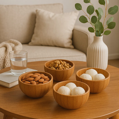 Snazzy Scoops Bowl - Lifestyle Image of Snazzy Scoops Bowl with Glass of Water and Book on a Table