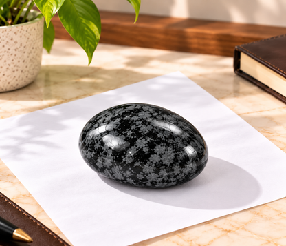 Decorative Ceramic Stone Pebbles – Set of 3 Textured Accent Stones