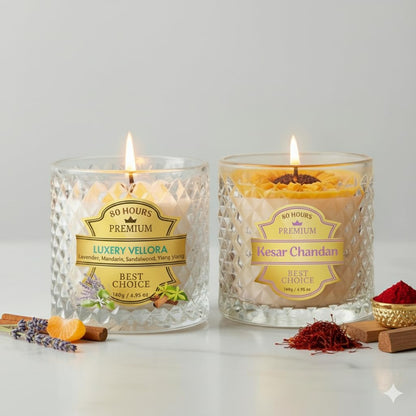 Glowing Petal scented candle combo